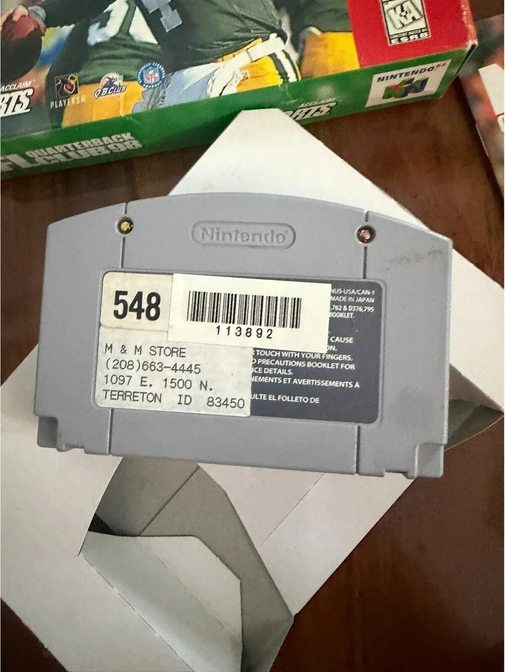 NFL Quarterback Club 98 Nintendo 64 N64 Complete in Box CIB